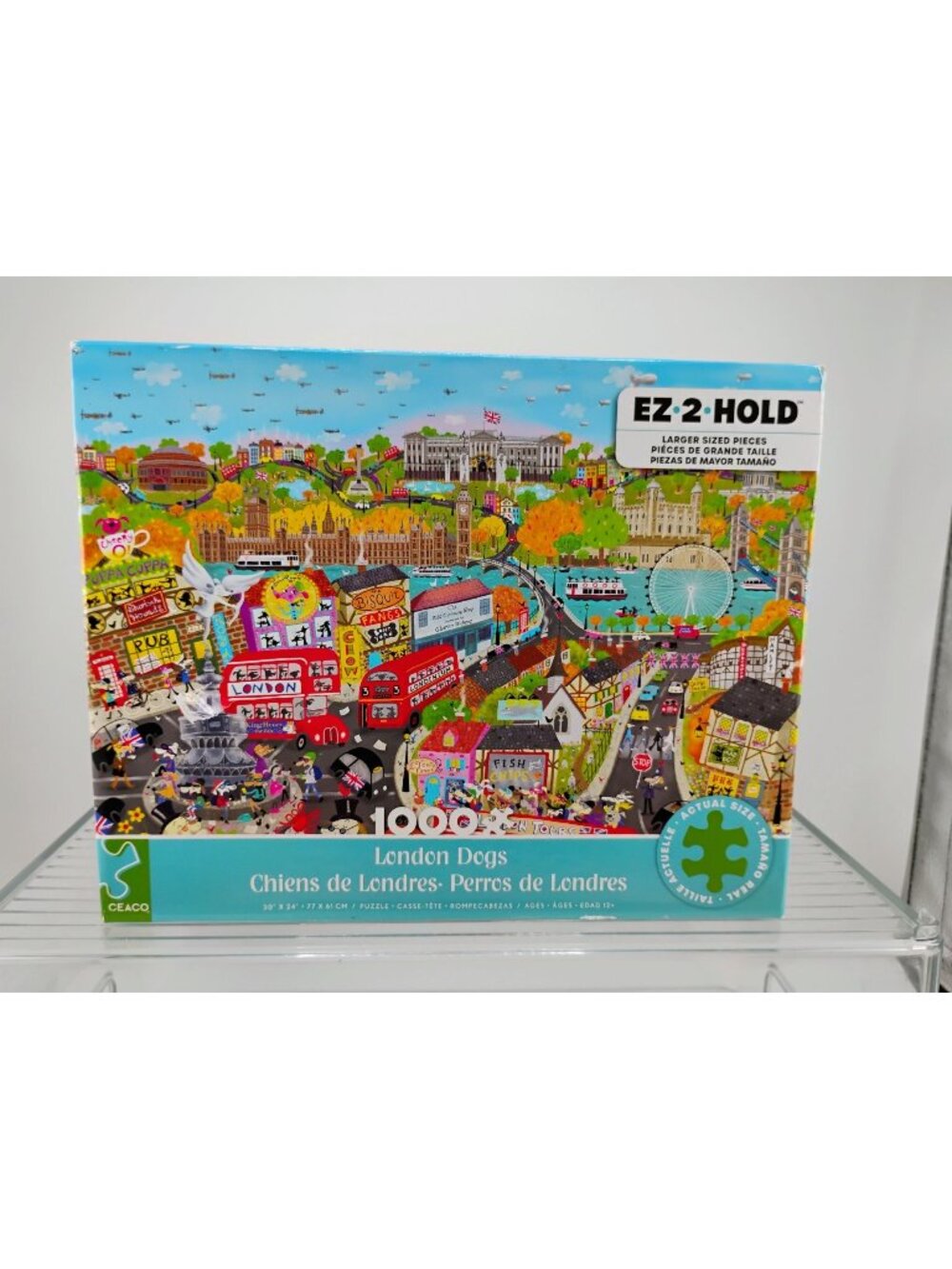 London Dogs 1000-Piece Puzzle Ceaco EZ Hold Recycled Pieces New
